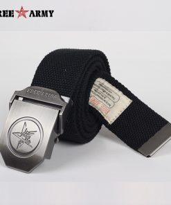 Designer Belts Women Brand Men Belts Thicken Canvas Military Belt Army Tactical Belt Strap Camouflage Army Green Khaki Black