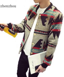 Bomber Jacket Men 2018 Autumn Mens Jacket Patchwork Print Fleece Winter Jacket Male Jackets Men Plus Size M-5XL Chaquetas Hombre
