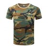 Men's T-shirt Military Camouflage Casual Tactical Combat O-Neck T Shirt Men Quick Dry Short Sleeve Camo Clothing Tee Tops
