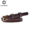 Skinny thin belt for women dress all mathched fashion genuine leather women's belt fashion 2017 high quality belts WH007